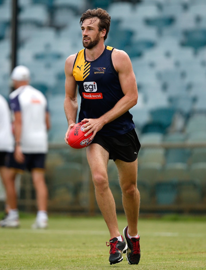 AFL 2016 Training - West Coast Eagles 200116 Eric Mackenzie will make his return from a knee reconstruction against Gold Coast - ${keywords}